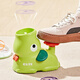 Mom and dad children's toys foot pedal flying saucer outdoor toys for boys and girls bamboo dragonfly flying saucer little elephant barking pedal ejection flying saucer
