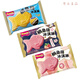 3 pieces of Appolo, Hong Kong Taiyaki ice cream, crispy cookies, white peach and strawberry ice cream, Internet celebrity cold drink, 5 cookies + 5 white peach + 5 cherry blossoms (88g)