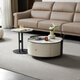 Lin's Home Wohnzimmer Licht Luxus Moderne Rockplattengröße Tee Tisch Kombination Sahne Stil Teer Haushalt LS680L1