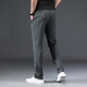 Jeep Spirit Jeep Ice Silk Casual Hosen Herren Sommer Straight Lose Lose große Männerhosen Sport elastischer Herrenhosen Dünne Hosen 1118 Dünngrau L (empfohlenes Gewicht 125-140jin [Jin gleich 0,5 kg])