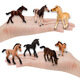 Grenzüberschreitende Simulation kleines laufendes Pferd, Qianli Pferd, solide Shedima Appaloosa Horse, Haflin Pferdemodell T15269 Mini Shedima 50g