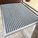 Zunxun outdoor non-slip floor mat stainless steel aluminum alloy dustproof household high-end entry door carpet door entry door mat door light gray 1200MM 600MM