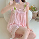 S.SOFEA夏季带胸垫睡衣甜美可爱少女家居服广州十三行 hds-9930#紫色 185 XXL