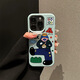 Erzhou suitable for Apple 16 promax mobile phone case new trendy cool uncle leather pattern new large hole Apple 16 anti-fall case Apple 16 pro protective case white-W820 lucky trend uncle lychee pattern iPhone 16 Pro