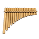 Youyyou 18 Tube Bamer Bamboo South American Panflute Natural et Original Tauable Todable Enfants et étudiants Adultes Instruments de musique faits à la main