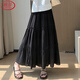 Langsha White Skirt Women's Autumn 2025 New High Waist Slim A-Line Puff Skirt Mid-Length Lace Cake Skirt