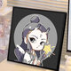 Nezha Ao Bing digital oil painting DIY cute high-value coloring handmade holiday gift H733 20*20cm upgraded back panel + pigment + 2 brushes +