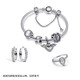 PANDORA sparkling simple earrings with inlaid design, fashionable single product, high-end birthday gift for girlfriend