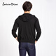 Lakedale leichte Luxus reine 100% Strickjacke Frühling neuer Strickjacke dünne warme Wollstrickpullover schwarzer XL (52)