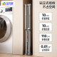 
Baoyouni clothes rack floor-standing clothes rack folding rotary towel rack with windproof ring carbon steel clothes drying rack baby diapers rack silver gray 9227-7GY new model