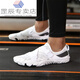 Jiaoxiafan thick-soled river tracing shoes for men and women, beach swimming beach shoes, quick-drying outdoor hiking wading shoes, non-slip indoor fitness 108 white, upgraded thickened sole 41