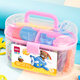 Deli 24 Farbe Plasticine Handgefertigte DIY -Spielzeug -Farbton -Set Ultraleicher Tonraum Sand Sandfarbe Kinderschule Graduation Schreibwaren Geburtstagsgeschenk Rosa