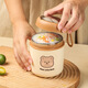 Qianliyuan Dragon Boat Festival gift practical small gift customized breakfast cup company event prizes give employee welfare souvenirs Green + bear stickers + insulation bag 530ml