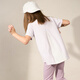 
Aimer kids adore children's T-shirt girl small ice-skin versatile T neutral short-sleeved top wear AK381E761 girl purple AK181E762 160
