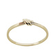 Mu Qian Korea imported pure 14K gold ring for women simple plain gold good luck knot K gold versatile ring jewelry gift ready stock ring No. 16