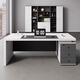 Yusong supervisor desk single boss desk white modern minimalist office manager desk and chair combination office home 1.6m*0.8m boss desk