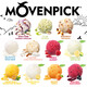 Mofanpi imported ice cream 2.4L large bucket of ice cream chocolate strawberry ice cream strawberry 2.4L (1365g)