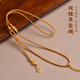 Mochi pendant lanyard, hand-woven double lanyard, gold eight-treasure compass, Buddha head, Buddha head, jade pendant, jade pendant, necklace rope, blessing model, retro gold, handmade lanyard