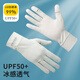 Banana Xia Sail Sunscreen Gloves Men's Ice Silk Thin Summer Cycling Driving Anti-Slip Cycling Fishing Anti-UV Touch Screen Men's Smiling Face Dark Gray 0 One Size