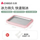 志高（CHIGO）炒酸奶机冰淇淋机家用炒冰机儿童DIY制冰机器家用自制炒奶冰炒冰网红炒冰盘神器 樱花粉|小号【送冰铲*2】