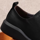 New men's shoes genuine leather thick sole soft sole soft leather comfortable casual shoes round toe lace up men's business casual leather shoes black lace up 40 (250mm)