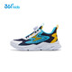 361 children's shoes, children's running shoes, summer boys and girls 3-14 years old, large mesh knob running shoes, blue 35