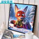 
CLCEY Crazy Zoo City Digital Oil Painting Cute Cartoon Crazy Zoo City Digital Oil Painting + Outer Frame SJ13555 30*30cm Tightened Thickened Solid Wood Inner Frame + Outer Frame