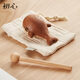 
Original Heart Wood Fish Unzipping Artifact Solid Wood Small Wood Fish Office Desktop Ornament Children's Birthday Gift Girls Boys Friends Wood Fish - Ebony Wood + Maple Wood