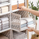 Lilang wardrobe storage artifact drawer dormitory cabinet storage box shirt layered partition clothes wardrobe storage 4 high-end medium (medium style) can be stacked storage