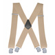 Yufan 5cm elastic elastic men's strap clip 4 clamp X-type adjustable suspender trousers strap 02 Navy Blue Unicode
