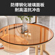 Forest slate coffee table living room small apartment simple light luxury oval retractable tea table C14-1 black frame gray box snow mountain white + black glass 120cm oval coffee table + 80cm small round side table