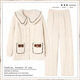 
Mandelefin winter pajamas three-layer cotton ladies coral velvet thickened plush set home clothes autumn and winter 2023 new model 12244 Women's M (80-100Jin [Jin equals 0.5 kg])