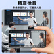 港萌无线摄像头小型高清记录仪佩戴式便携录音录像监控器摄像机运动相机头 128G内存+4G版+180°旋转+送99年流量