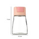 Glass quantitative salt shaker household kitchen seasoning utensils sealed moisture-proof salt-spreading MSG seasoning jar salt control bottle quantitative salt shaker 4 pieces
