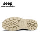 Jeep Casual Schuhe für Männer im Sommer Neuem Stil Atmungsaktiv im Freien im Freien britische Stiefel Martin Stiefel Nicht-Schlupf-Kleidung-resistente Arbeitsschuhe für Männer Sandfarbe [Standard Sportschuhgröße] 41