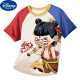 Disney Children's Pyjamas Little Boy Modal Dünner Sommerjunge mittel und große Kinder dreiteilige Heimkleidung Nezha Frühling und Sommer 1m-ST-12353 170 14 Größen (130-140) cm