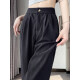 
Aiyifu ice silk trousers pants for women in summer new loose small high waist straight wide-leg casual pants for women. White 687 high quality 26.5 S 80-90Jin [Jin equals 0.5 kg]