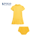 Polo Ralph Lauren Baby Girls Classic Polo Dress and Bloomers RL40953 P 700-Chrome Yellow 90 (24M)
