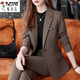 Woodpecker (TUCANO) Brown Suit Women's 2026 Spring and Autumn New Fashion Temperament High-end Professional Suit Jacket Women's Work Clothes Suit + Pants Color Contact Customer Service Notes L Recommendation 102-114 Jin Jin equals 0.5 kg