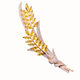 End of the World Fashion Designer Golden Wheat Corsage Men's Suit Brooch Women's Coat Pin Lapel Pin Decoration h Style 4