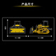 宇星模王积木兼容乐高履带推土机拼插儿童过家家玩具8岁生日礼物模型24020