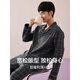 
Hengyuanxiang men's pajamas men's autumn and winter pure cotton long sleeve trousers home clothes can be worn outside men's casual cotton suit 16859 170/L