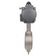 D671X / F-16p en acier inoxydable Valve de papillon pneumatique 304 paires Type de serrage Tetrafluoro Valve DN100 150 250 300 DN200 (acier inoxydable + joint Tetrafluoro)