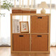 Sorachi lattice cabinet woven storage basket household imitation rattan storage box storage box cabinet clothing sundry storage box camel 29*29*29 foldable