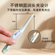 Mi Xiaotu baby booger clip newborn baby baby ear piercing spoon luminous tweezers silicone cleaning tool with lamp nose ear tweezers [Set] Upgrade charging nose booger tweezers-clear green