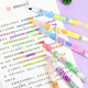 Wenduo 12 Color Highlighter Doppelkopfmarker Hochwertige Marker-Grundschule Schülern Schreibschüler.
