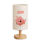 Chuangjingyi wählt Loopy Night Light-Paar Rubin Schlafzimmer Bettbeee süße Cartoon kreativer kleiner Schreibtischlampe Geschenklampe Yjr3891 Beaver-Warm Light 3 Watt-Leuchte Light Button Switch_inner Flat Plug