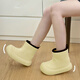 Tianyi Regenstiefel für Frauen koreanischer Stil modischer und personalisierter Internet-Promi kontrastierende Regenstiefel für Männer und Frauen vier Jahreszeiten Outdoor Anti-Slip-Rutsch-Rutsch-Regenstiefel Regenstiefel [Creme Gelbgröße 38-39] Regelmäßige Größe
