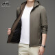 Classic Car Jacket Jacke Herren 2024 Herbst und Winter Neue Stil entfernbarer Hut Business Casual Jacket Shirt Top Männer MJ9859 Schwarz One Size 17090-110jin [Jin gleich 0,5 kg]