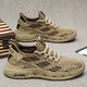 Zhedun 45464748 Extra große Größe Herrenschuhe Frühling und Sommer Neues atmungsaktives Mesh-Schuhe Herren Feijie Running Casual Sports Schuhe FH-9925 Gray 40